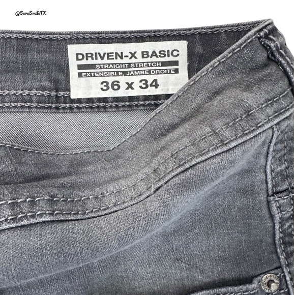 BUFFALO DAVID BITTON Driven-X Basic Straight Stretch Big & Tall Jeans - 36 x 34 - Picture 6 of 8